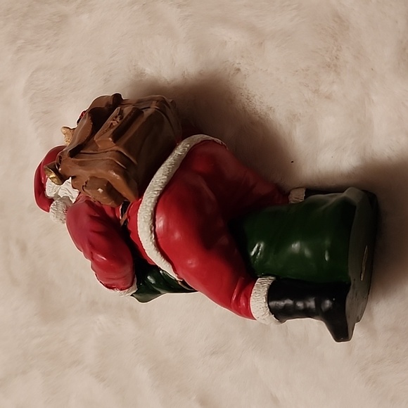 VINTAGE  FORGET ME NOT COMPUTER ORNAMENT  & SANTA FIGURINE - Picture 8 of 10